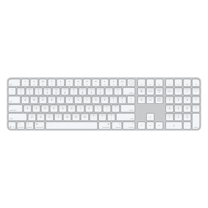 Apple Magic Keyboard for Mac - USB-C, Touch ID, Numeric Keypad - White/Silver