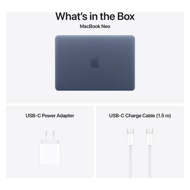 Apple MacBook Neo 13" Laptop - A18 Pro Chip, 8GB/512GB - Indigo