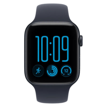 Apple Watch SE 3 GPS 44mm Midnight Aluminium Case with Navy Sport Band - S/M