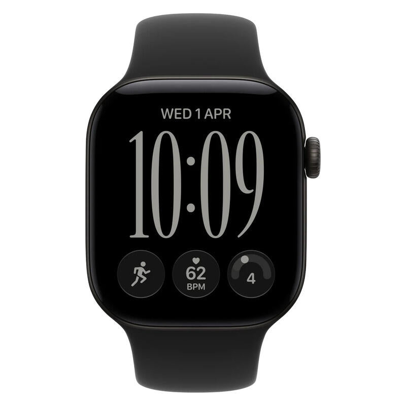 Apple Watch SE 12 GPS 42mm Black Aluminium Case with Black Sport Band - S/M