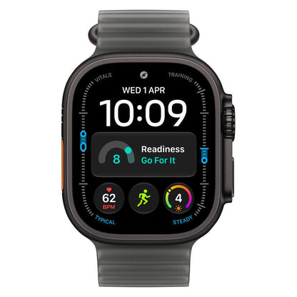 Apple Watch Ultra 4 GPS + Cellular 49mm Black Titanium Case with Translucent Black Ocean Band