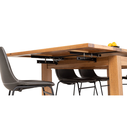 Arbor 180-280cm Extension Timber Dining Table - Marri/Natural