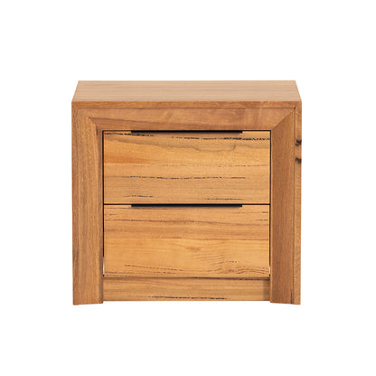 Arbor 2 Drawer Bedside Table - Marri/Natural