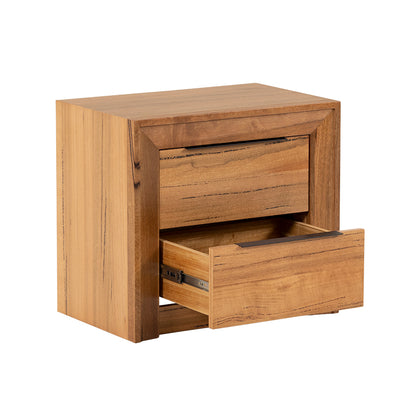 Arbor 2 Drawer Bedside Table - Marri/Natural