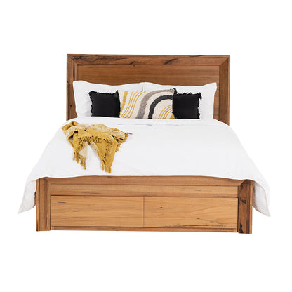 Arbor Queen Timber Storage Bed - Marri/Natural