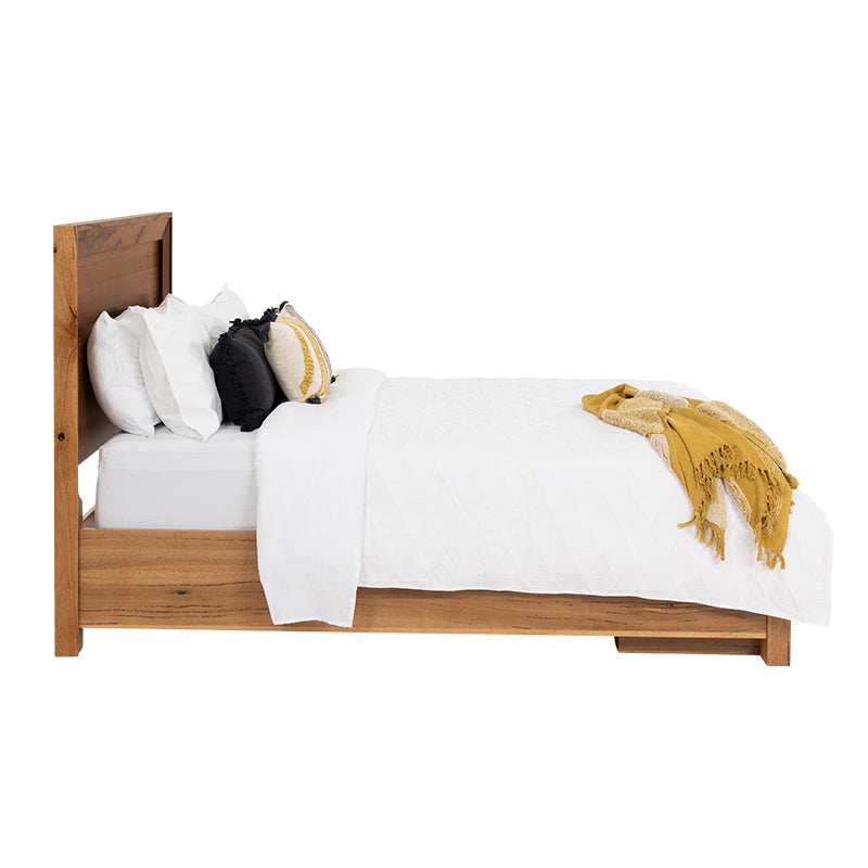 Arbor Queen Timber Storage Bed - Marri/Natural