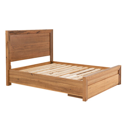 Arbor Queen Timber Storage Bed - Marri/Natural