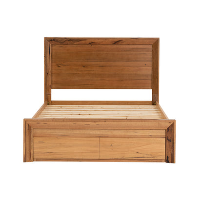 Arbor Queen Timber Storage Bed - Marri/Natural