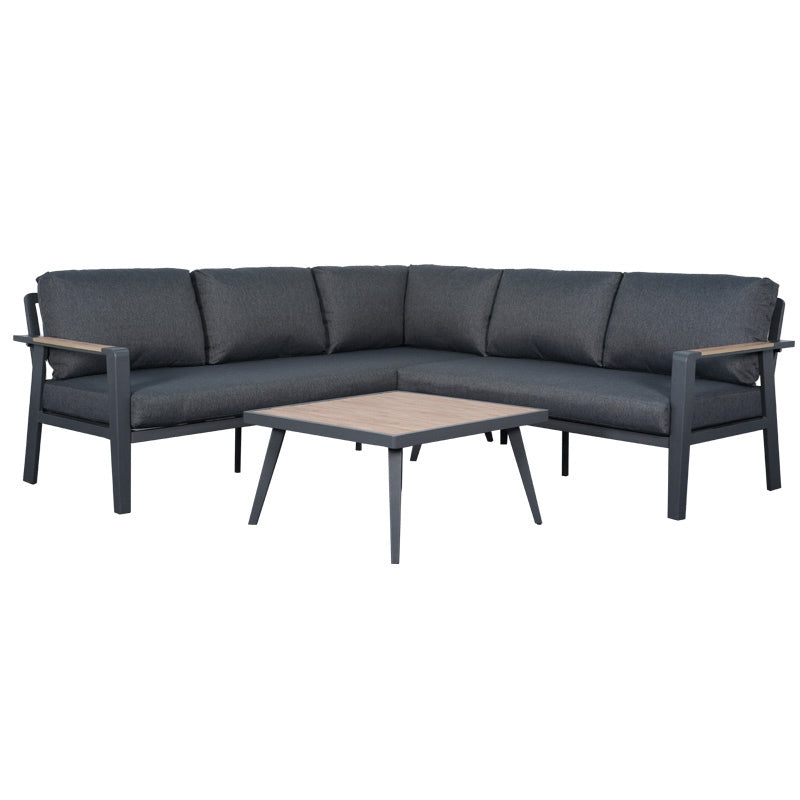 Artletter Outdoor Corner Lounge - Charcoal/Polywood