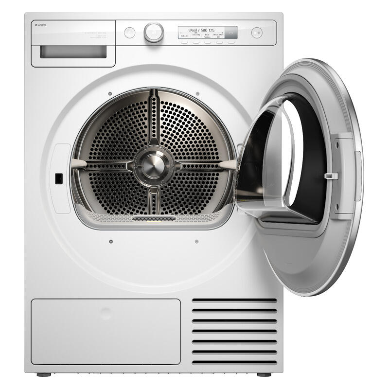 ASKO 8kg Heat Pump Condenser Dryer - White (Logic Series 3)