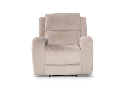 Asper Single Manual Recliner Armchair - Easton Latte Fabric