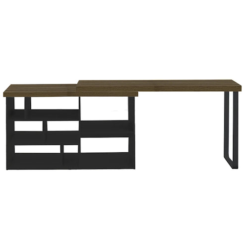 Aspire Desk - Dark Oak/Black