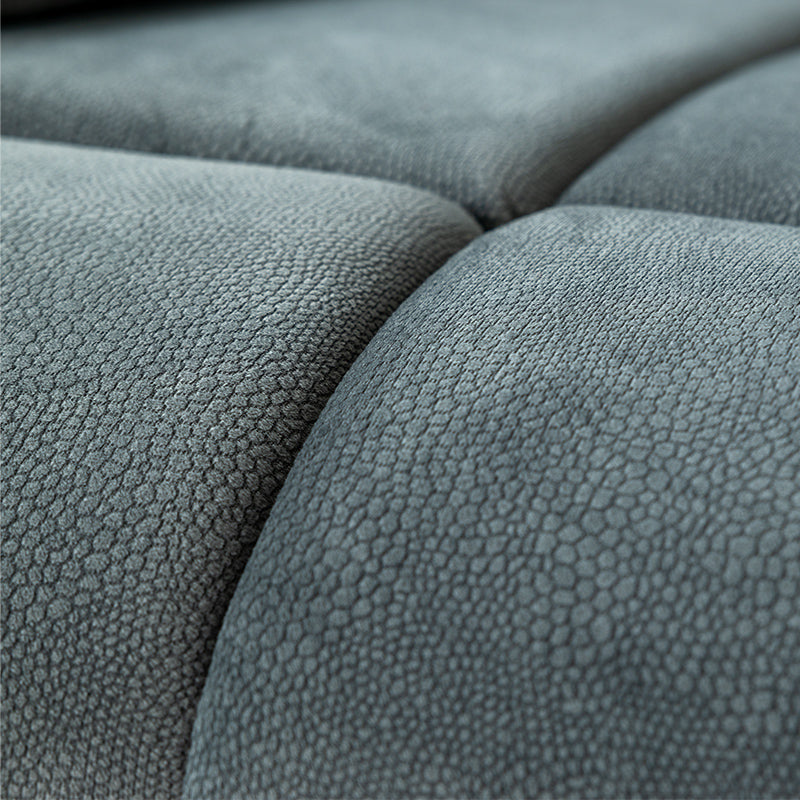 Augustus 2 Seater Fabric Recliner Sofa - Dark Grey
