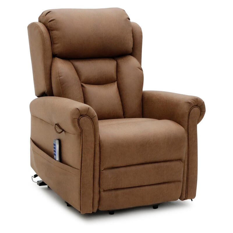 Avante Bolton Lift & Recline Arm Chair in Dune - Standard Sized