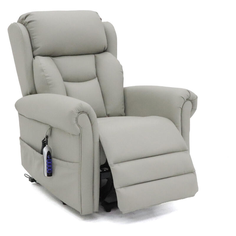 Avante Bolton Lift & Recline Large Leather Arm Chair - Beach
