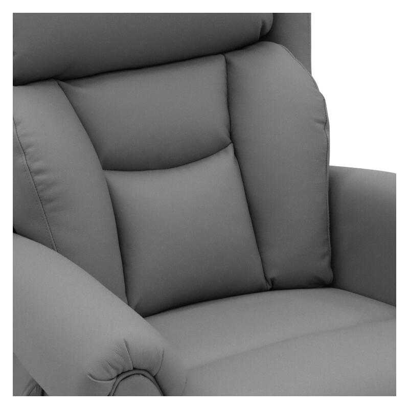 Avante Bolton Lift & Recline Arm Chair in Shale Leather - Standard Sized