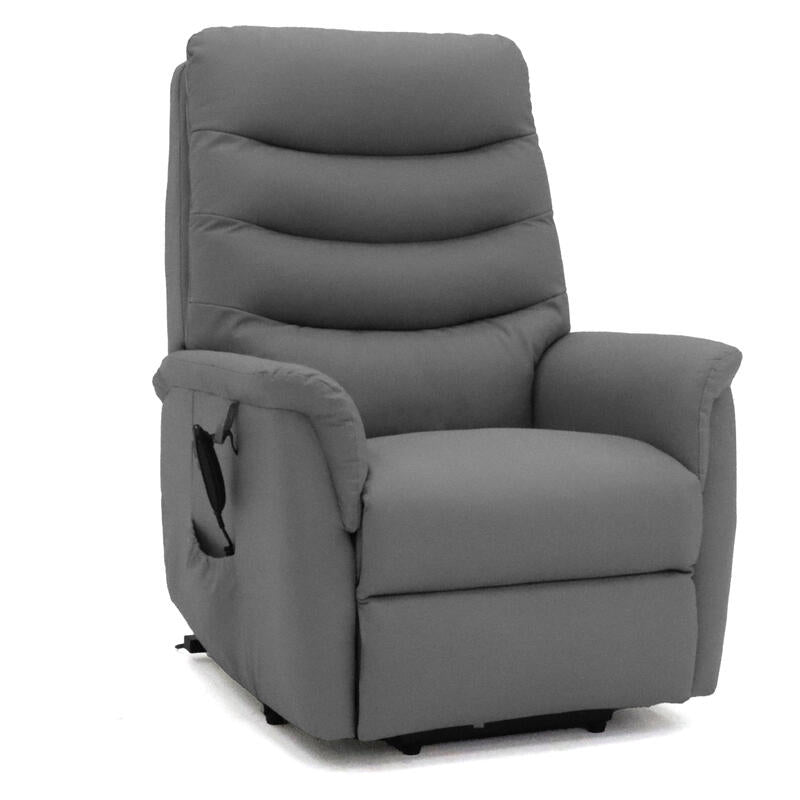 Avante Stirling Lift & Recliner Arm Chair in Shale Petite Leather - Standard Sized