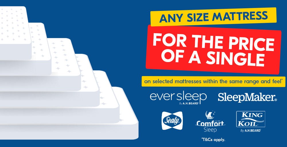 Any Size Mattress for the Price of a Single