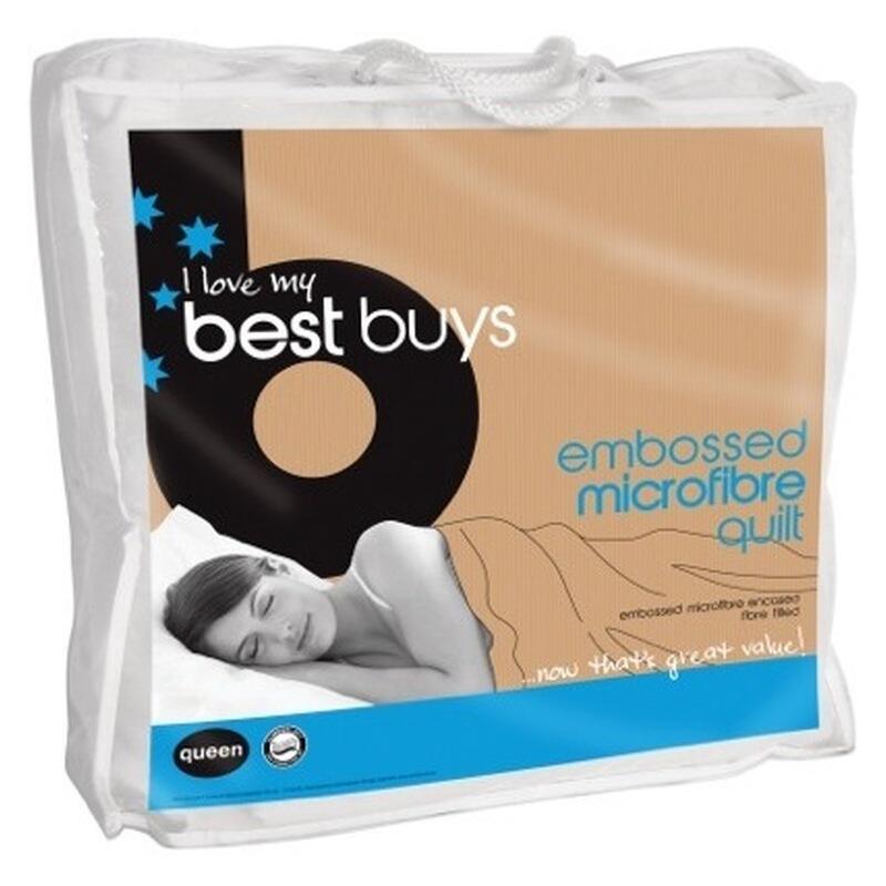 Best Buys Embossed Microfibre Quilt - Super King