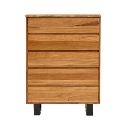 Baxter 5 Drawer Tallboy - Blackwood