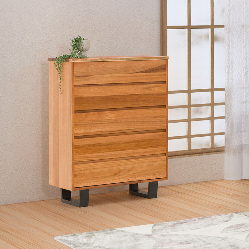 Baxter 5 Drawer Tallboy - Blackwood