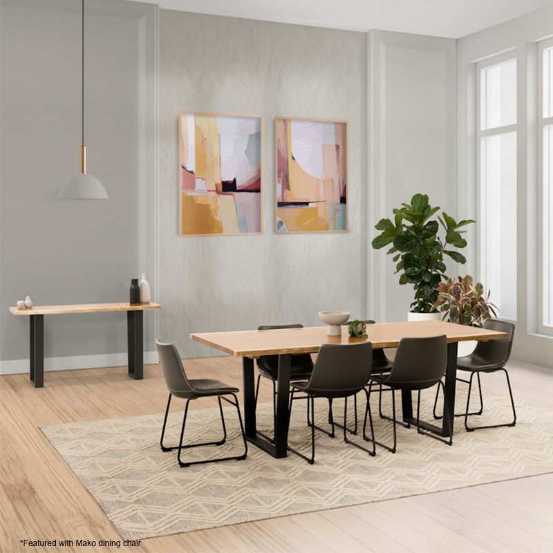 Baxter 240cm Timber Dining Table - Blackwood