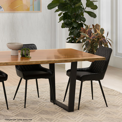Baxter 240cm Timber Dining Table - Blackwood