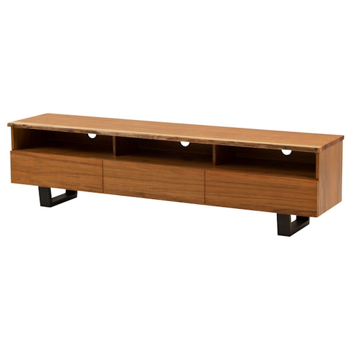 Baxter 2100mm Timber Entertainment Unit - Blackwood