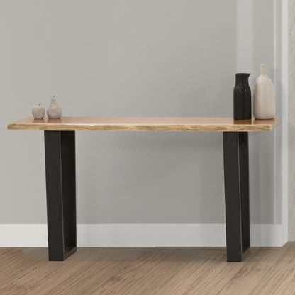 Baxter 140cm Live Edge Hall Table - Blackwood