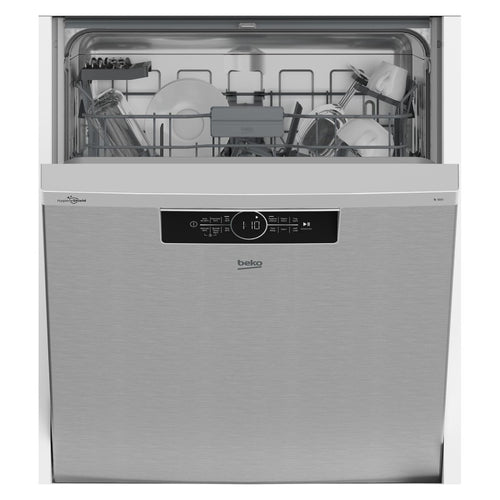 Beko 14 Place Setting Built Under Dishwasher - Platinum Steel