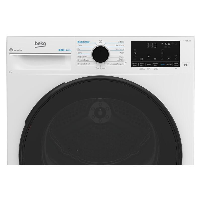 Beko 8kg Smart Heat Pump Condenser Dryer - White