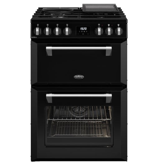 Belling 60cm Mini Richmond Dual Fuel Upright - Black