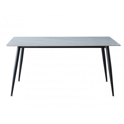 Bentley 180cm Dining Table - White/Black