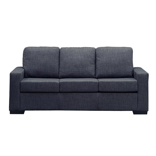 Billy 3 Seater Fabric Sofa Bed - Charcoal