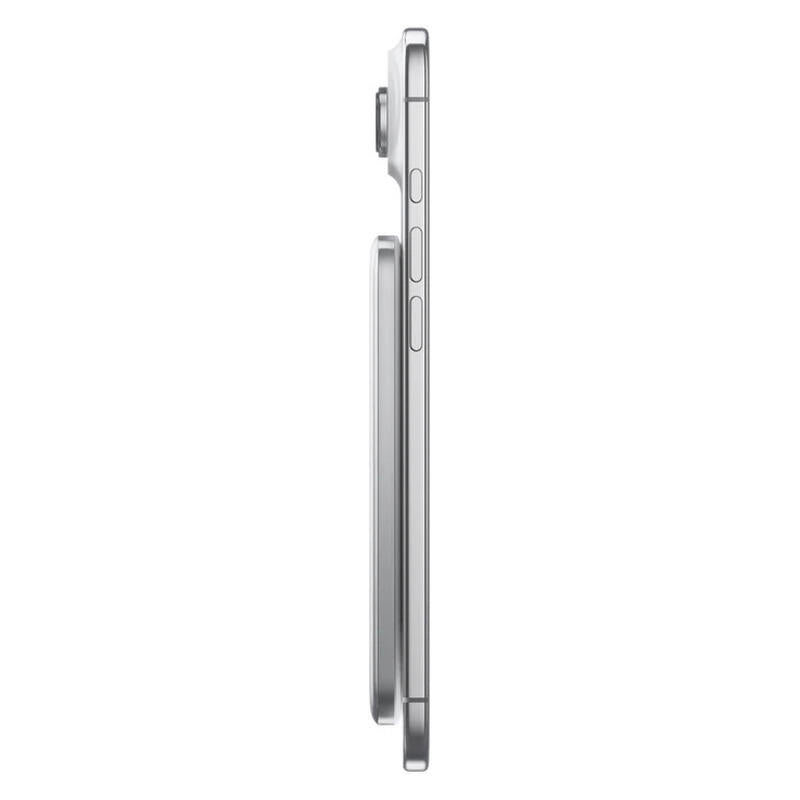 BMX 5,000mAh SolidSafe Air Magnetic Power Bank - Silver - 20W, Qi2 Wireless