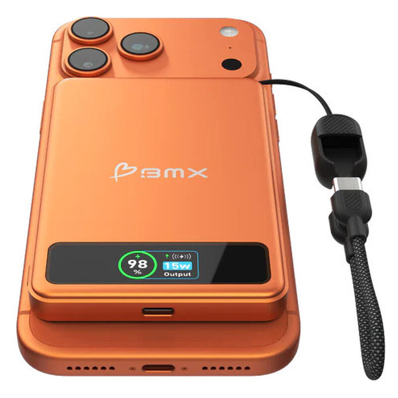 BMX 5,000mAh SolidSafe Magnetic Power Bank - Orange