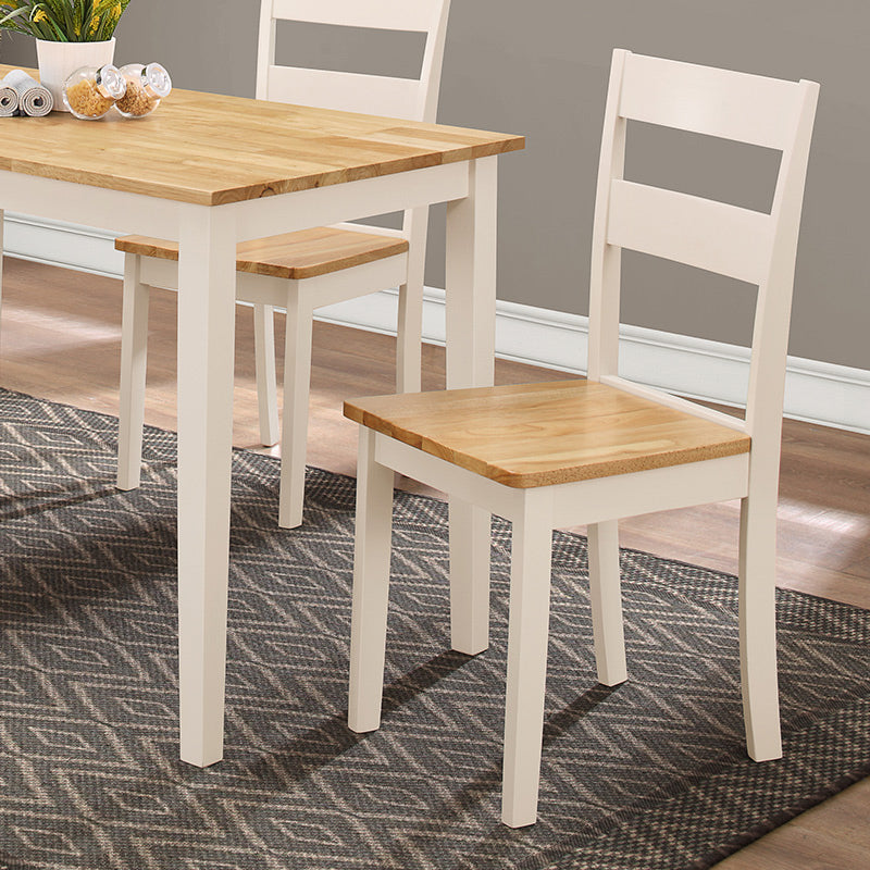 Bondi II 5 Piece Timber Dining Suite - Oak/White