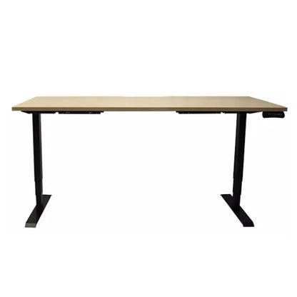 Boost Light Height Adjustable Sit/Stand Desk - Oak/Black