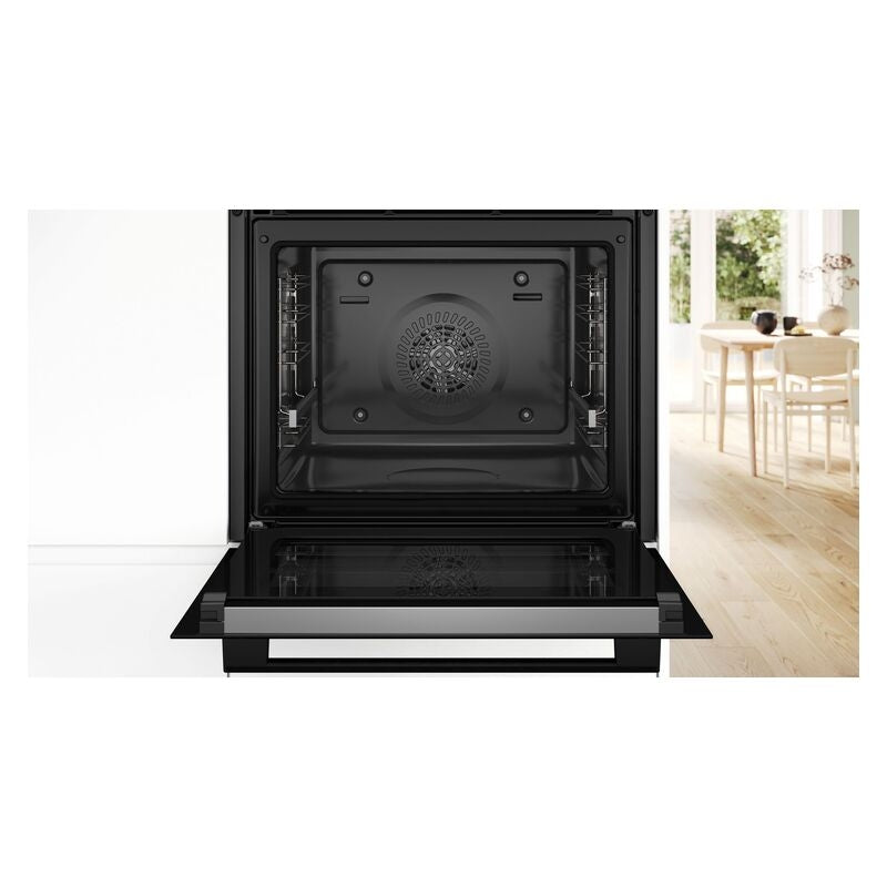 Bosch 60cm Pyrolytic Built-In Oven with 7 Functions - Black (Series 4)