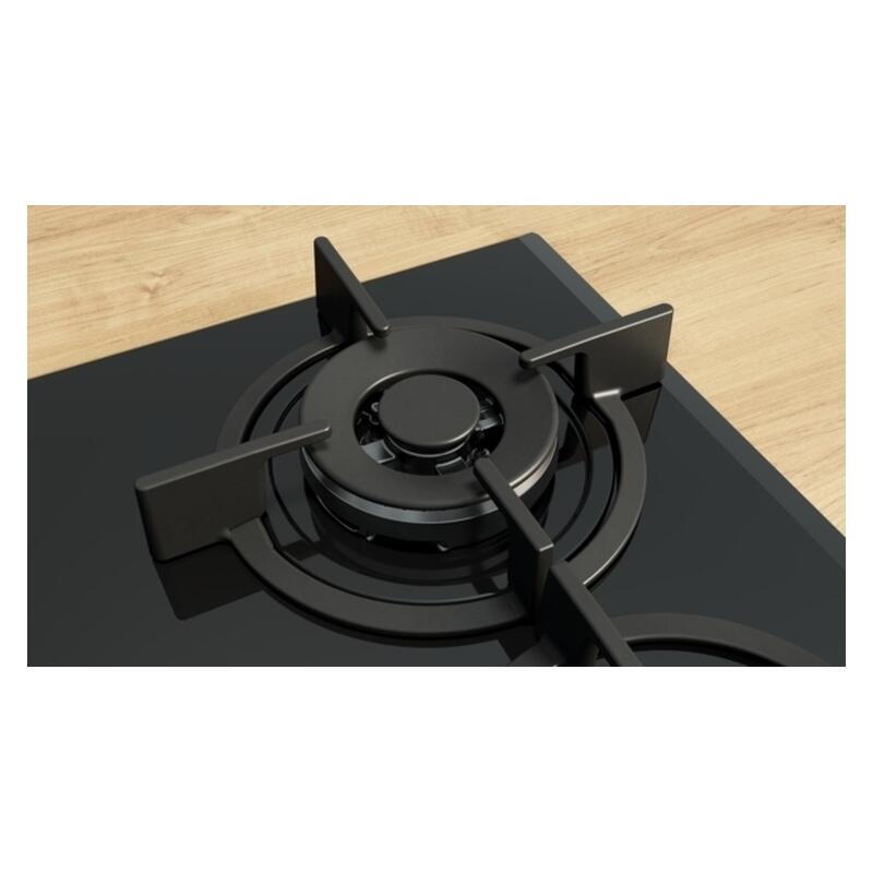 Bosch 60cm 4 Burner Gas Cooktop - Black Glass (Series 6)