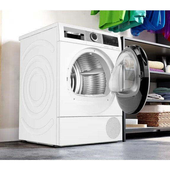 Bosch 8kg Heat Pump Condenser Dryer - White (Series 8)