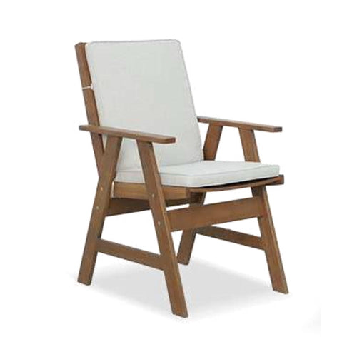 Botania Outdoor Timber Dining Chair - Karri Gum/ Light Brown