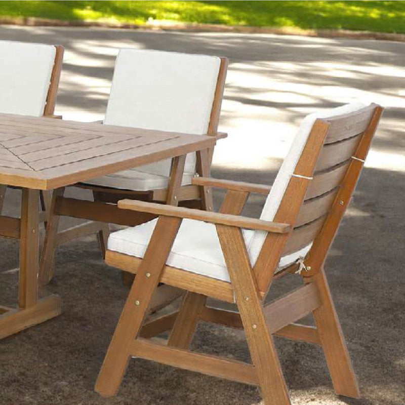 Botania Outdoor Timber Dining Chair - Karri Gum/ Light Brown
