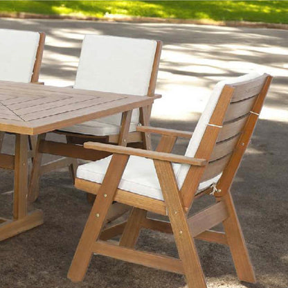 Botania Outdoor Timber Dining Chair - Karri Gum/ Light Brown