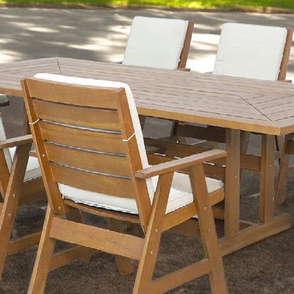 Botania Outdoor Timber Dining Chair - Karri Gum/ Light Brown