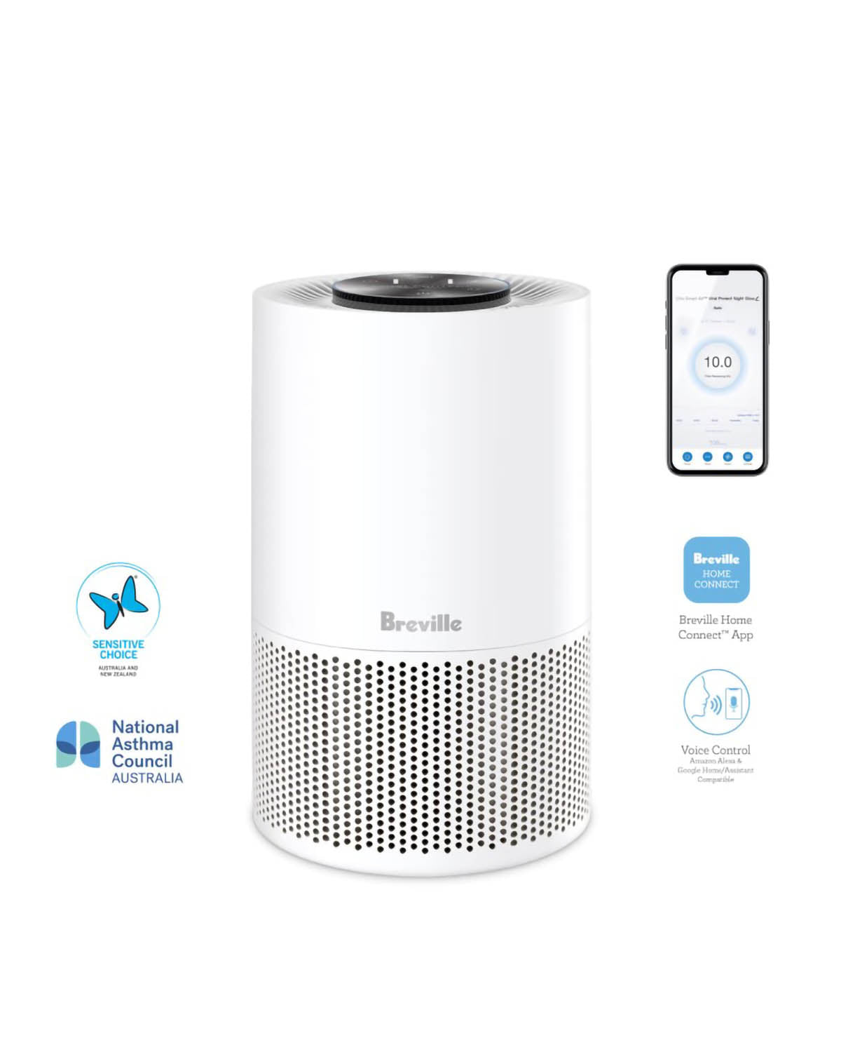 Breville The Smart Air Viral Protect Purifer - Night Glow