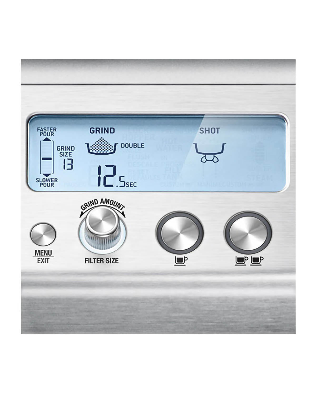 BREVILLE THE BARISTA PRO  MANUAL ESPRESSO  MACHINE  BRUSHED SS
