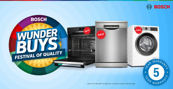 5 Year Warranty on Bosch Appliances