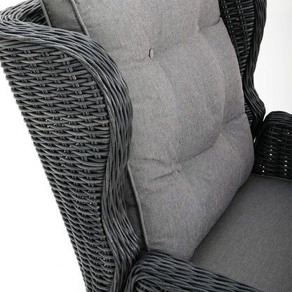 Buenos Aires 4 Piece Outdoor Recliner Sofa Set with Lift Ceramic Tabletop - Castle Grey/Grey