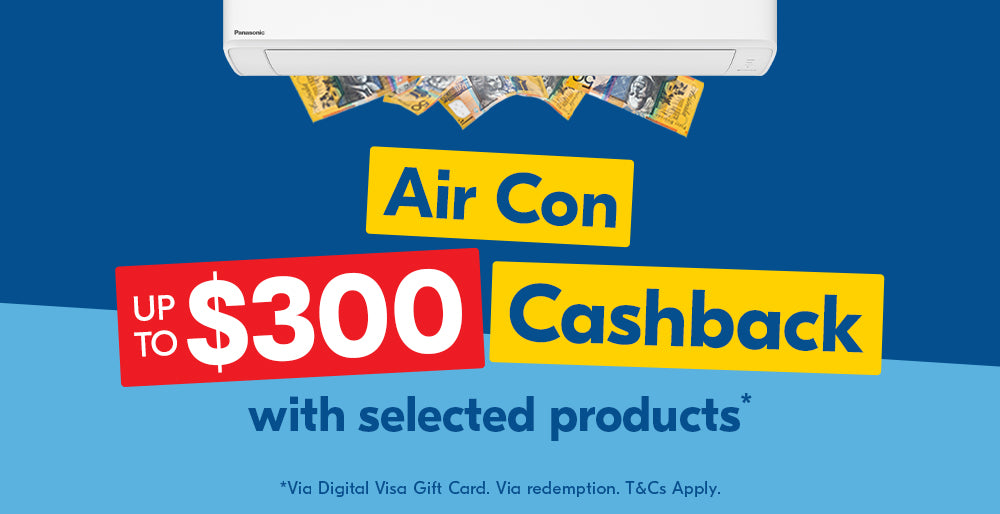 Up to $300 Cashback on Selected Air Conditioners